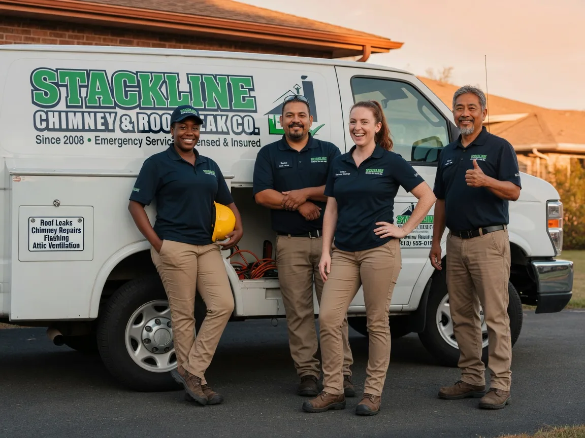 Chimney flashing repair company in La Coste, TX